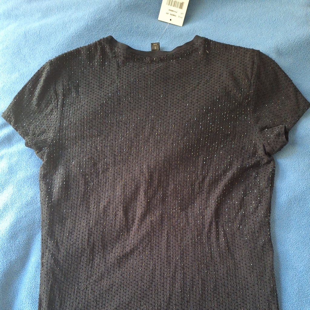 Ralph Lauren Embroidered Black T-Shirt Size S